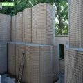 Galvanized Welded Mesh Basket Gabion para defensa militar